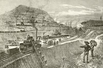 Cutting the Canal at Panama by Melton Prior